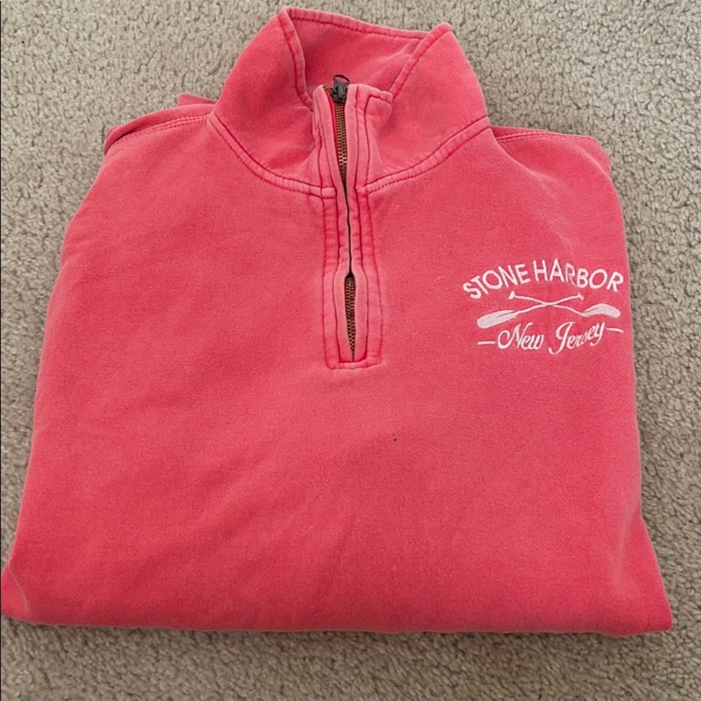 Pink stone harbor quarter zip in great condition